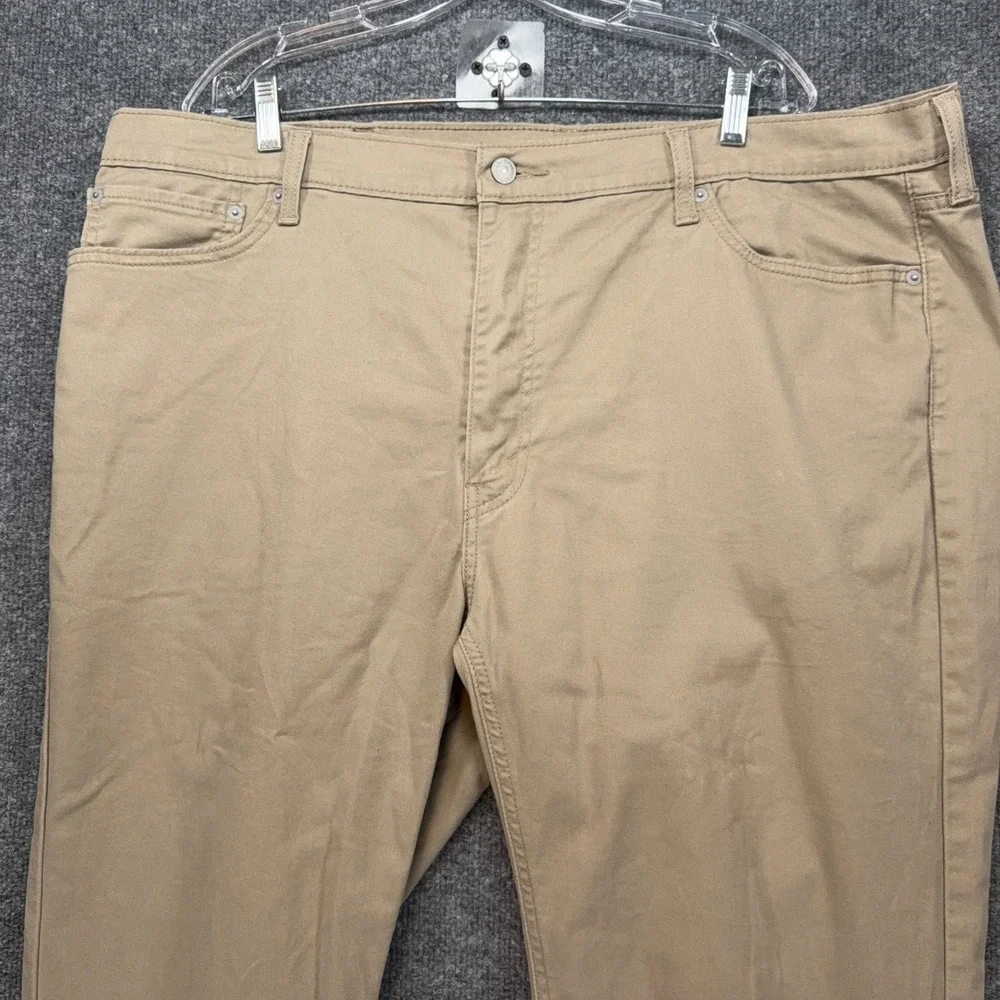 Levis 541 Athletic Taper Pants Mens 42x28 Tan Khaki Stretch Casual Chinos